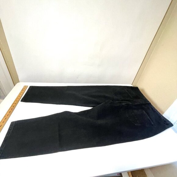 Cowboy Stars Straight Leg Jeans Womens Size L Black High Rise Button Fly Denim - Picture 3 of 10